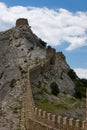 Ruins of The Genoa Fortress Royalty Free Stock Photo