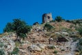 Ruins of Genoese Cembalo fortress. Balaklava, Crimea