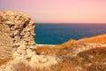 Ruins of the Genoese fortress of Caffa Feodosia Crimea