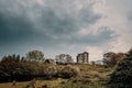 Ruins of Glenbeigh Tower Castle in Ireland