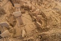 Ruins of Gobekli Tepe archaeological site, Turk Royalty Free Stock Photo