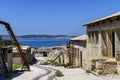 Ruins on the Goli otok prison in Croatia