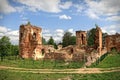 Ruins of Golshany castle in Belarus