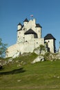 Ruins of a Gothic castle in Bobolice, Poland. The Trail of the Eagle`s Nests.