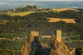 Ruins of gothic castle Trosky in National Park Cesky Raj Czech Paradise Royalty Free Stock Photo