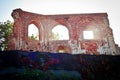 The Ruins of gothic church from 14/15th centur in Trzesacz, Poland