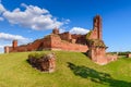 Ruins of the gothic Teutonic castle in Radzyn Chelminski, Poland, Europe