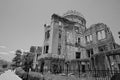 Ruins of the grand Hiroshima dome as a symbol and memorial of Hiroshima's atomic disaster during the second World War Royalty Free Stock Photo