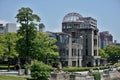 Ruins of the grand Hiroshima dome as a symbol and memorial of Hiroshima's atomic disaster during the second World War Royalty Free Stock Photo