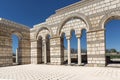 Ruins of The Great Basilica - largest Christian cathedral in medieval Europe near The capital city of the First Bulgarian Empire