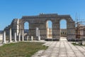 Ruins of The Great Basilica near The capital city of the First Bulgarian Empire Pliska, Bulgaria