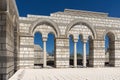 Ruins of The Great Basilica near The capital city of the First Bulgarian Empire Pliska, Bulgaria