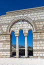 Ruins of The Great Basilica near The capital city of the First Bulgarian Empire Pliska, Bulgaria