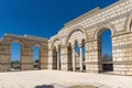 Ruins of The Great Basilica near The capital city of the First Bulgarian Empire Pliska, Bulgaria