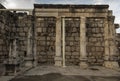 Ruins of the great synagogue of Capernaum Royalty Free Stock Photo