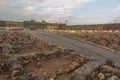 Ruins of the great synagogue of Capernaum Royalty Free Stock Photo