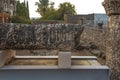 Ruins of the great synagogue of Capernaum Royalty Free Stock Photo