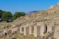 Ruins of Greek ancient city of Pergamum, Izmir, Turkey Royalty Free Stock Photo