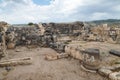 The ruins of the Greek - Roman city of the 3rd century BC - the 8th century AD Hippus - Susita on the Golan Heights near the Sea o