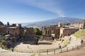 Ruins of the Greek Roman Theater, Taormina, Sicily