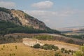 Ruins of the Greek temple in the ancient city of Segesta Royalty Free Stock Photo