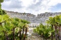 Ruins of the Greek Theater in Segesta, Sicily, Italy Royalty Free Stock Photo