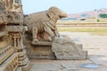 Ruins of Hampi, Broken elephant scultptures Royalty Free Stock Photo