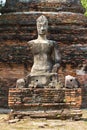 Ruins of handless buddha statue Royalty Free Stock Photo