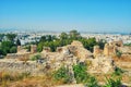 The ruins of Hannibal`s house in Carthage - Carthaginian commander of the Punic wars with Rome