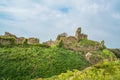 Ruins of Hastings castle, East Sussex, UK