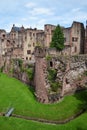Ruins of the Heidelberg castle, Baden-Wurttemberg, Germany, sunny day Royalty Free Stock Photo