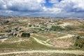 Ruins of Herodium Herodion Fortress of Herod the Great, Judaean Desert near to Jerusalem, Israel. View from Herodium Fortress wa Royalty Free Stock Photo