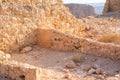 Ruins of Herods castle in fortress Masada, Israel