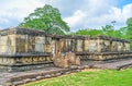 The ruins of Hetadage of Polonnaruwa Royalty Free Stock Photo