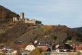 Ruins of the Hinterhaus Castle above the town of Spitz, Austria