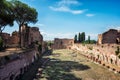 The ruins of the Hippodrome of Domitian Royalty Free Stock Photo