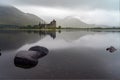 The ruins of historic Kilchurn Castle Royalty Free Stock Photo