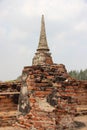 Ruins. Historical Park With Old Pagoda And Pillar Royalty Free Stock Photo