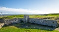 Ruins of historical Torry Battery landmark at Aberdeen city, Scotland