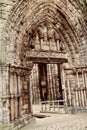 The ruins of Holyrood Abbey in Edinburgh Royalty Free Stock Photo