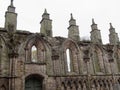 The ruins of Holyrood Abbey in Edinburgh Royalty Free Stock Photo