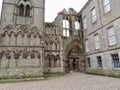 The ruins of Holyrood Abbey in Edinburgh Royalty Free Stock Photo