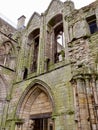 The ruins of Holyrood Abbey in Edinburgh Royalty Free Stock Photo