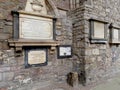 The ruins of Holyrood Abbey in Edinburgh Royalty Free Stock Photo