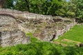 Ruins of the homes in the ancient Roman city of Diokletianopolis, town of Hisarya, Bulgaria Royalty Free Stock Photo