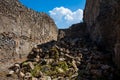 Ruins of the houses in the ancient city of Pompeii