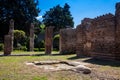 Ruins of the houses in the ancient city of Pompeii