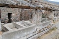 Houses Ruins, Spinalonga Leper Colony Fortress, Elounda, Crete Royalty Free Stock Photo