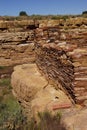 Ruins of houses of the Lomaki Pueblo