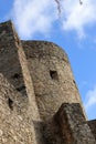 The ruins of Hukvaldy Castle from the 13th century. Tourist and publicly accessible historical monument.